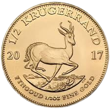 Rotating Gold Krugerrand coin